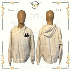 Vintage Time Square Sportswear Catalina Island Pullover Hoodie Men's Sz XL White